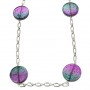 Plum Resin Hard Candy Circle Necklace