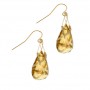 Champagne Citrine Wire Wrap Earrings