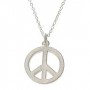 Fuwafuwa Peace Sign Pendant Necklace