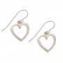 Fuwafuwa Matte Heart Charm Earrings