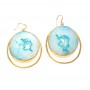 Orbit Turquoise Druzy Earrings