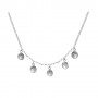 Astrid Five Charm Silver Necklace