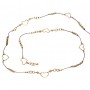 Heart and Brass Bead Necklace
