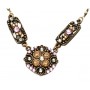 Round Jeweled Disc Necklace
