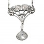 Fan Glass Drop Necklace