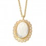 Crystal Rococo Lace Rose Cut Pendant