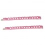 Small Rose Crystal and Silk Bobbi Pins