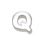 What is in Your Heart? Sterling Silver Letter Q