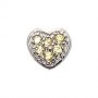 What is in Your Heart? Sterling Silver & Yellow CZ Heart