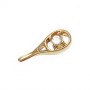 What is in Your Heart? 14k Gold & CZ Tennis Racket