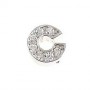 What is in Your Heart? Sterling Silver CZ Letter C