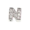 What is in Your Heart? Sterling Silver CZ Letter N