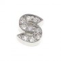 What is in Your Heart? Sterling Silver CZ Letter S
