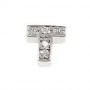 What is in Your Heart? Sterling Silver CZ Letter T