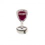 What is in Your Heart? Enamel Wine Glass Charm