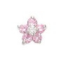 What is in Your Heart? Pink & Clear CZ Flower
